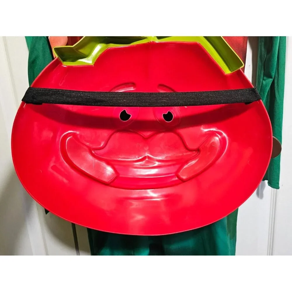 Fortnite TomatoHead Adult Costume Tomato Head Mask Belt Mens Spirit Halloween